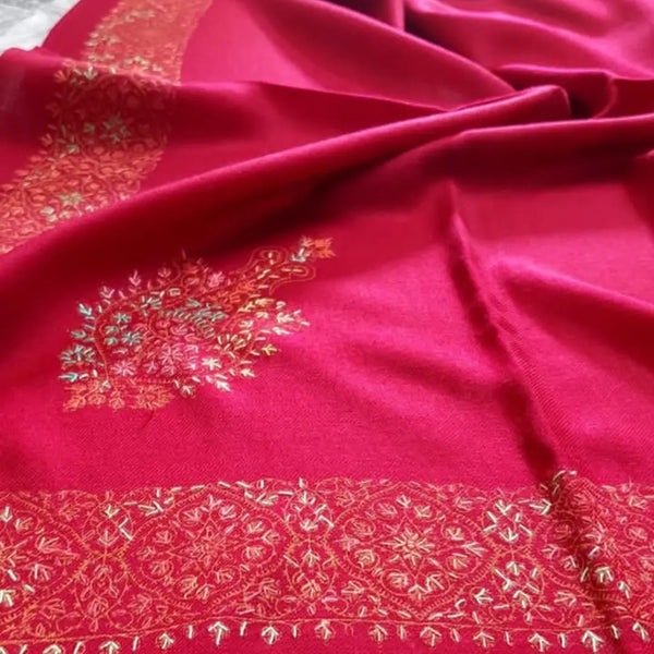 Handcrafted Needle Work Pashmina Shawl