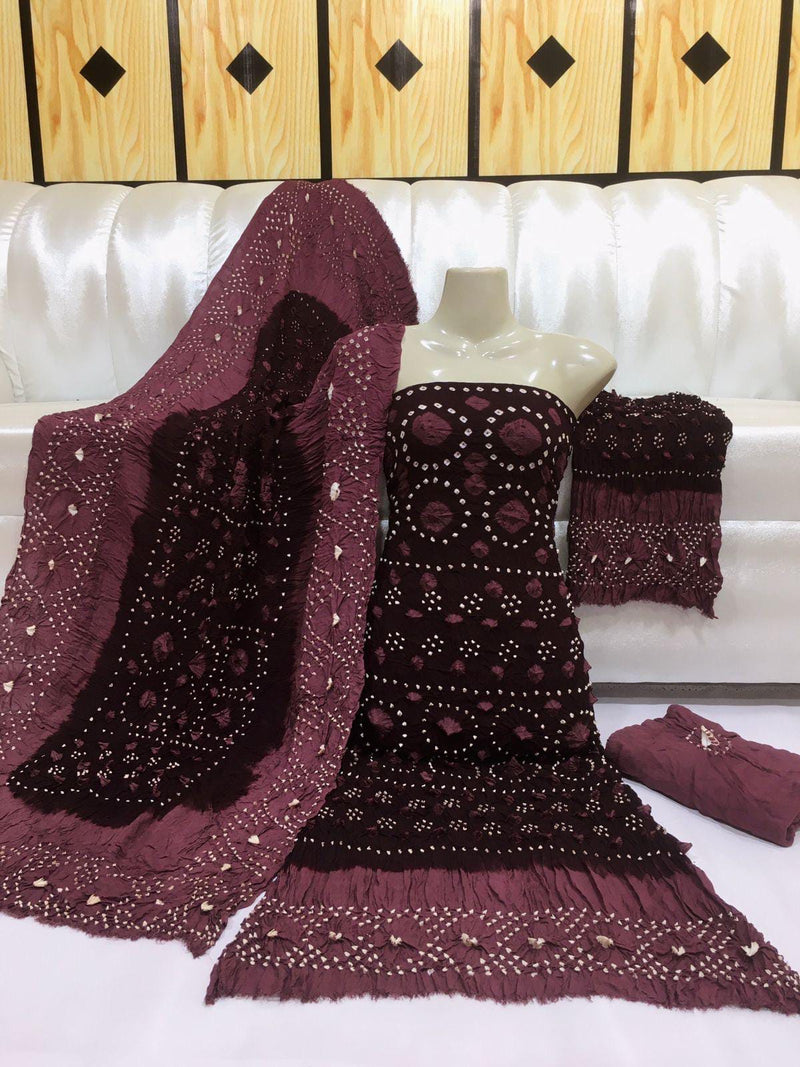 New Arrival – Handmade Bahawalpuri Chunri Suit | 80x80 Linen 4Pc Set