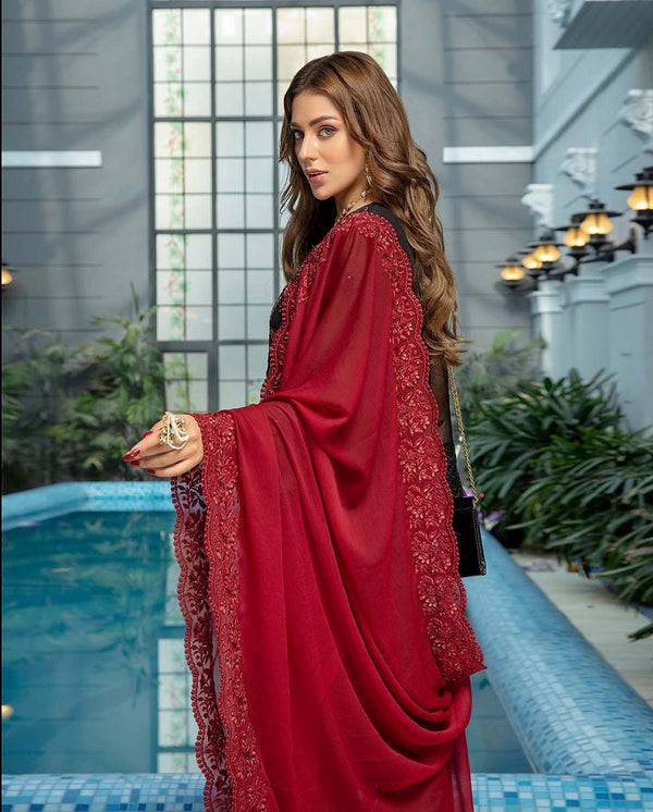 AZURE – Premium Embroidered Lawn Suit with Bamber Chiffon Dupatta