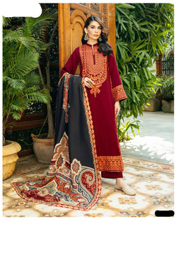 Premium Embroidered Lawn 3PC Suit with Digital Print Dupatta