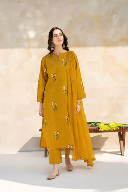 BAROQUE Lawn - 3PC Embroidered Suit