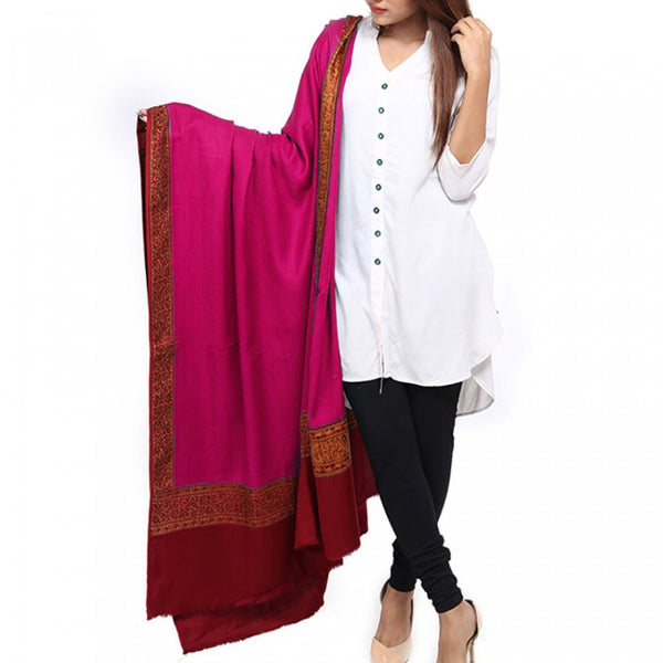 Jacquard Patchwork Pashmina Shawl | Pure Kashmiri Pashmina